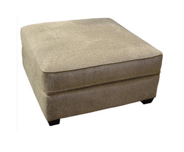 46435 Sq. Storage Ottoman - Lux Linen