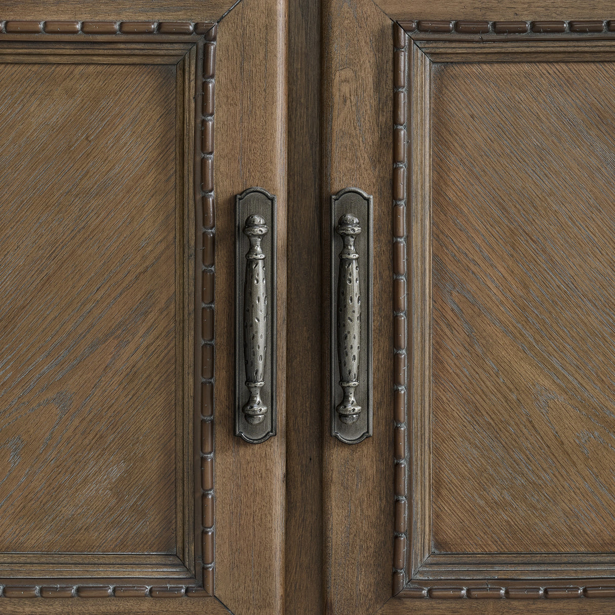 Madison Park Server and Hutch with LED in Walnut