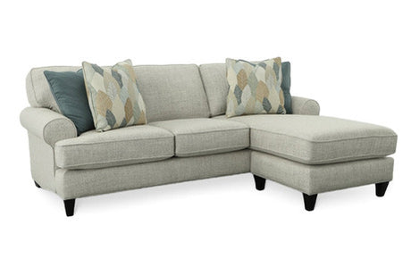 46797 Sofa Chaise w/ Storage Ottoman - Sequoia Toast