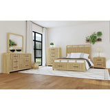 Ridgemont 2-Drawer Nightstand with USB in Natural
