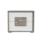 San Matteo 2-Drawer Nightstand with USB in Dual Tone