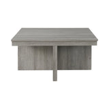 Uster Coffee Table W/Four storage Stools Grey