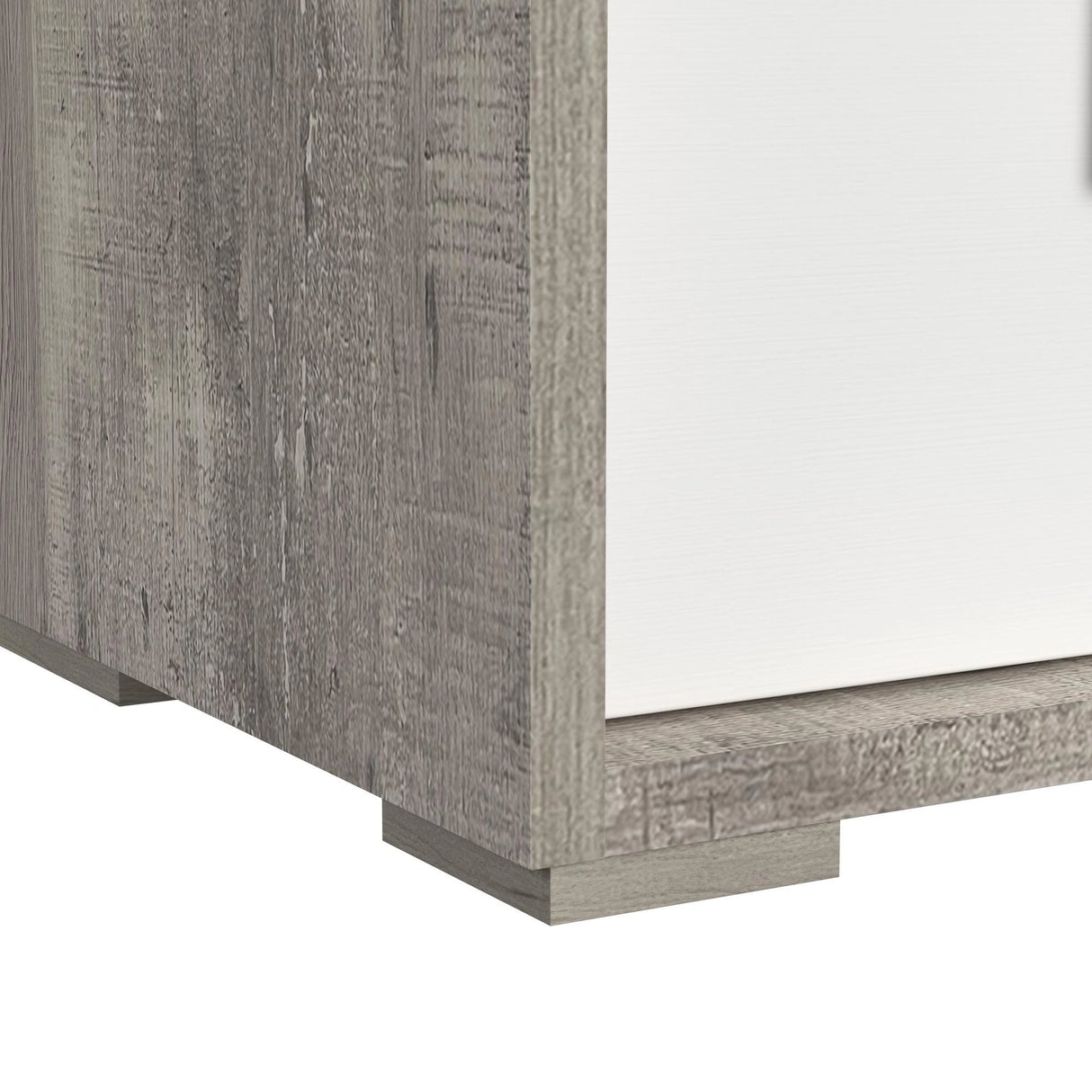 San Matteo 2-Drawer Nightstand with USB in Dual Tone