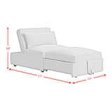 Pluto Chair with kidney pillow, Klik Klak and Pop up in Coronado Grey