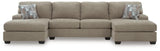 Newellen Sectional with Double Chaise
