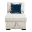 Isla-Armless Convertible Storage Chaise with Click Motion Drop Down Bed image