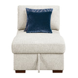Isla-Armless Convertible Storage Chaise with Click Motion Drop Down Bed image