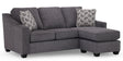 49697 Sofa Chaise w/Storage - Debussy Iron