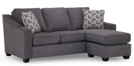 49664G Sofa Chaise Queen Sleeper w/Stor. Gel - Debussy Iron