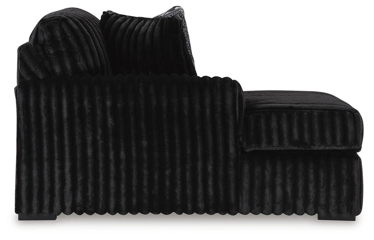 Midnight-Madness Sectional with Chaise
