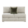 Isla-Armless Convertible 2-Seater with Pull-out Bed and Click Motion Back image