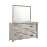 Ellen Dresser & Mirror Set White