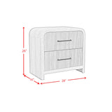 Ridgemont 2-Drawer Nightstand with USB