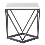 Riko End Table W/ Metal Leg
