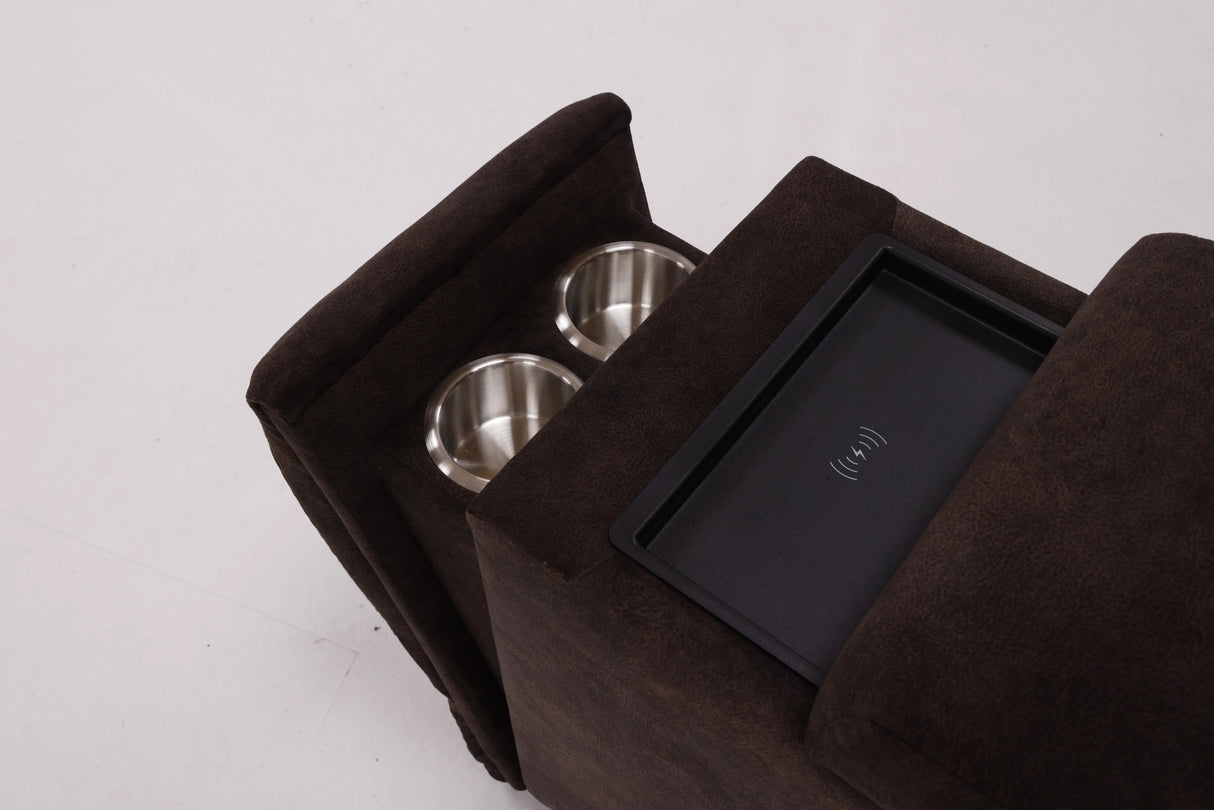 89445B Pwr HR/Lumbar Recl. Dlx Cons Love