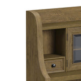 Heritage & Home Buffet and Hutch in Oak Brown