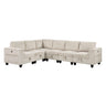 Walterboro-(6)6-Piece Sectional with Storage, Storage Pouches and Charging Ports image
