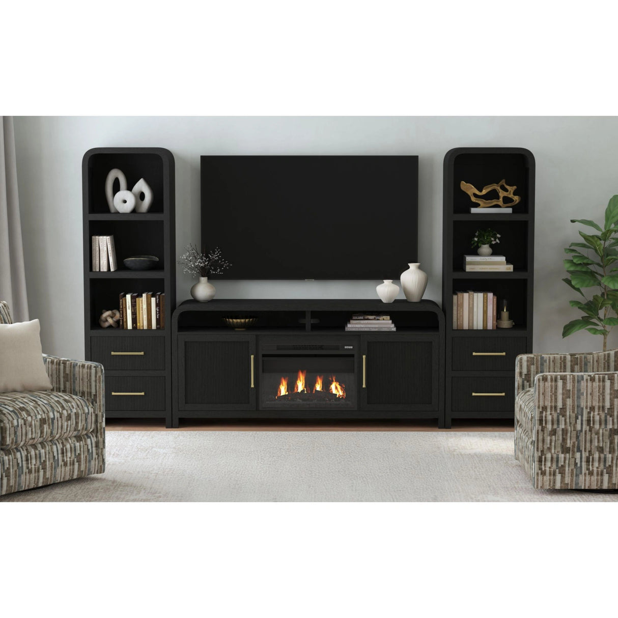 23"" Fireplace Insert in Black