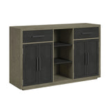 Jemma Buffet in Grey and Dark Espresso
