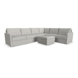 Flex 6-Seat Sectional with Narrow Arm and Storage Ottoman - 5000003377