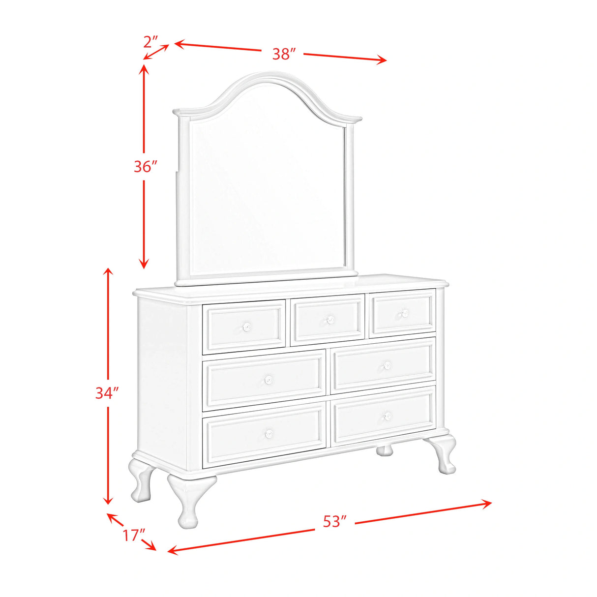 Jesse Dresser & Mirror Set