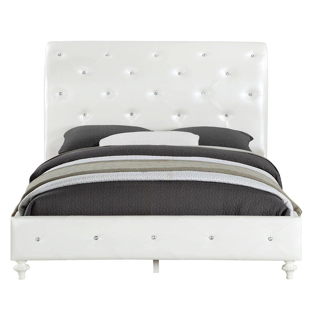 Twin Bed (Padded Sleigh)