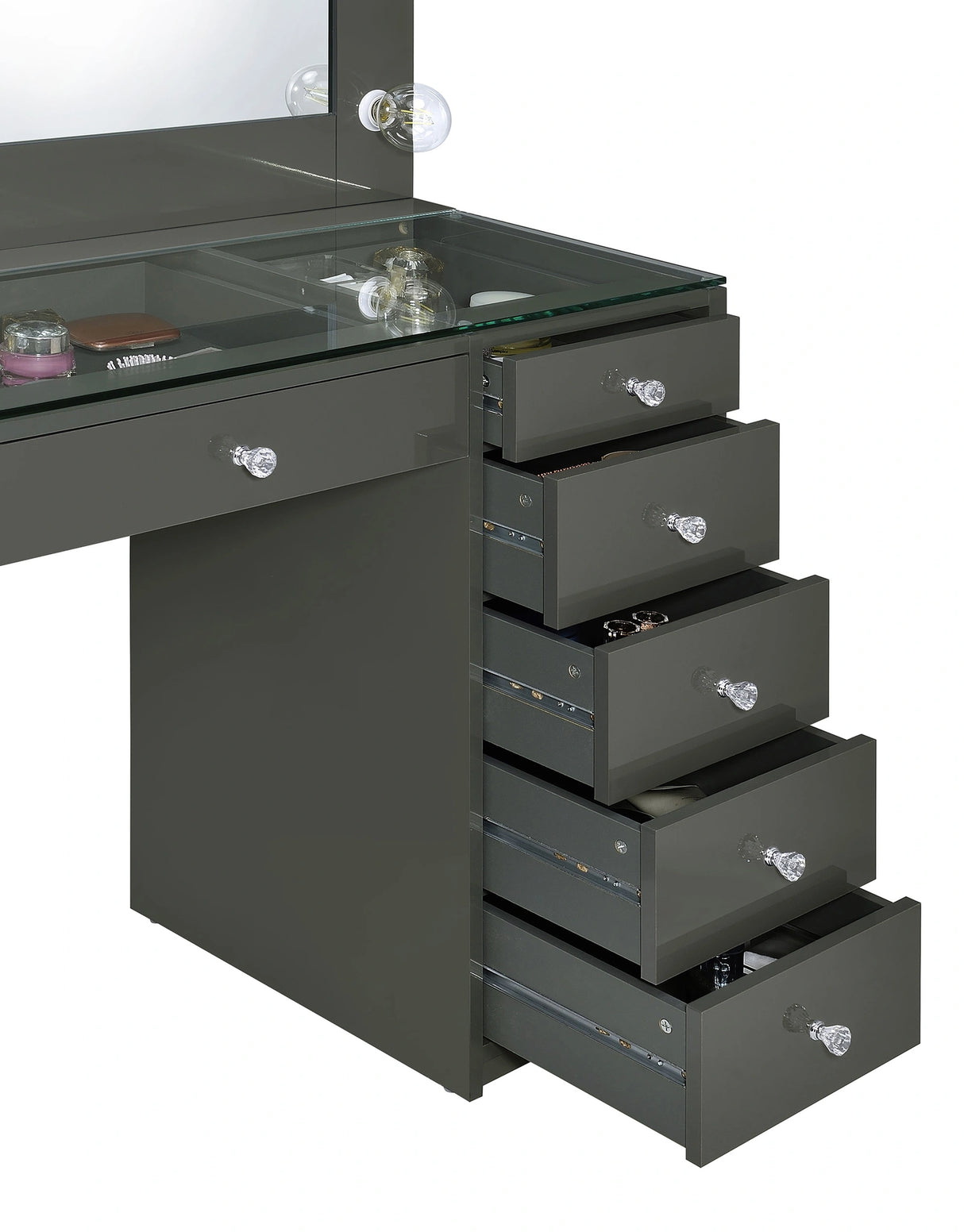 Acena Makeup Vanity Table with LED Mirror
