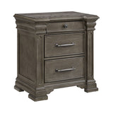 Kings Court 3-Drawer Nightstand (Sliding Top)