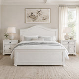 Kona Bedroom Set with 2 Nightstands in White