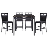 5275-36 - 5-Piece Pack Counter Height Set, Faux Marble Top