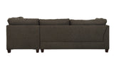Sectional Sofa & Ottoman w/2 Pillows