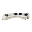 Isla-(6)5-Piece Sectional with Reversible Chaise, Pull-out Bed and Hidden Storage image