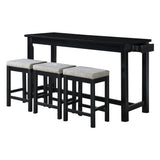 5713BK - 4-Piece Pack Counter Height Set