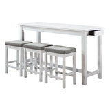 5713WT - 4-Piece Pack Counter Height Set