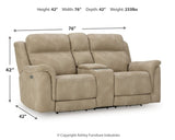 Next-Gen DuraPella Power Reclining Loveseat with Console