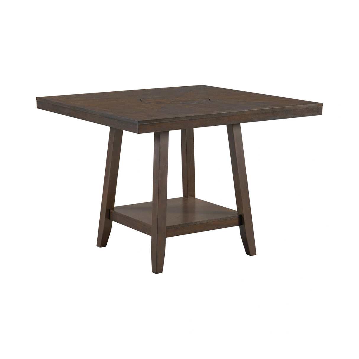 Seneca Square Counter Table with Lazy Susan