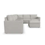 Flex 6-Seat Sectional with Standard Arm and Ottoman