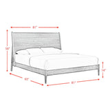 Malibu Panel Bedroom Set in Walnut