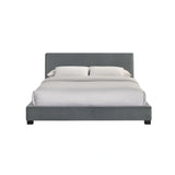 Brookhaven UPH Bed in Grey Velvet