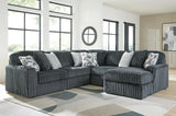 Midnight-Madness Sectional with Chaise