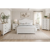 Kona Bedroom Set with 2 Nightstands in White