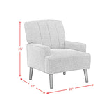 Kiwi Chair with Channel Back in Palmer Teal