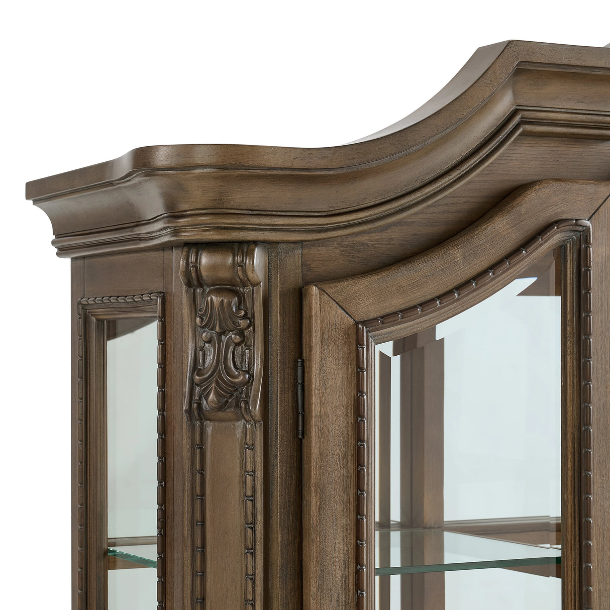 Madison Park Hutch with LED in Walnut