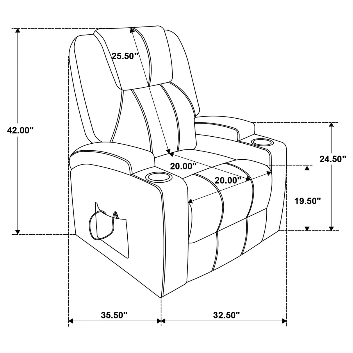 Armstrong Power Lift Massage Recliner
