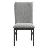 Portland Standard Height Dining Set in Black-Rectangular Table and Four Chairs