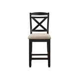 Baywater Counter Height Chair in Black (Set of 2)
