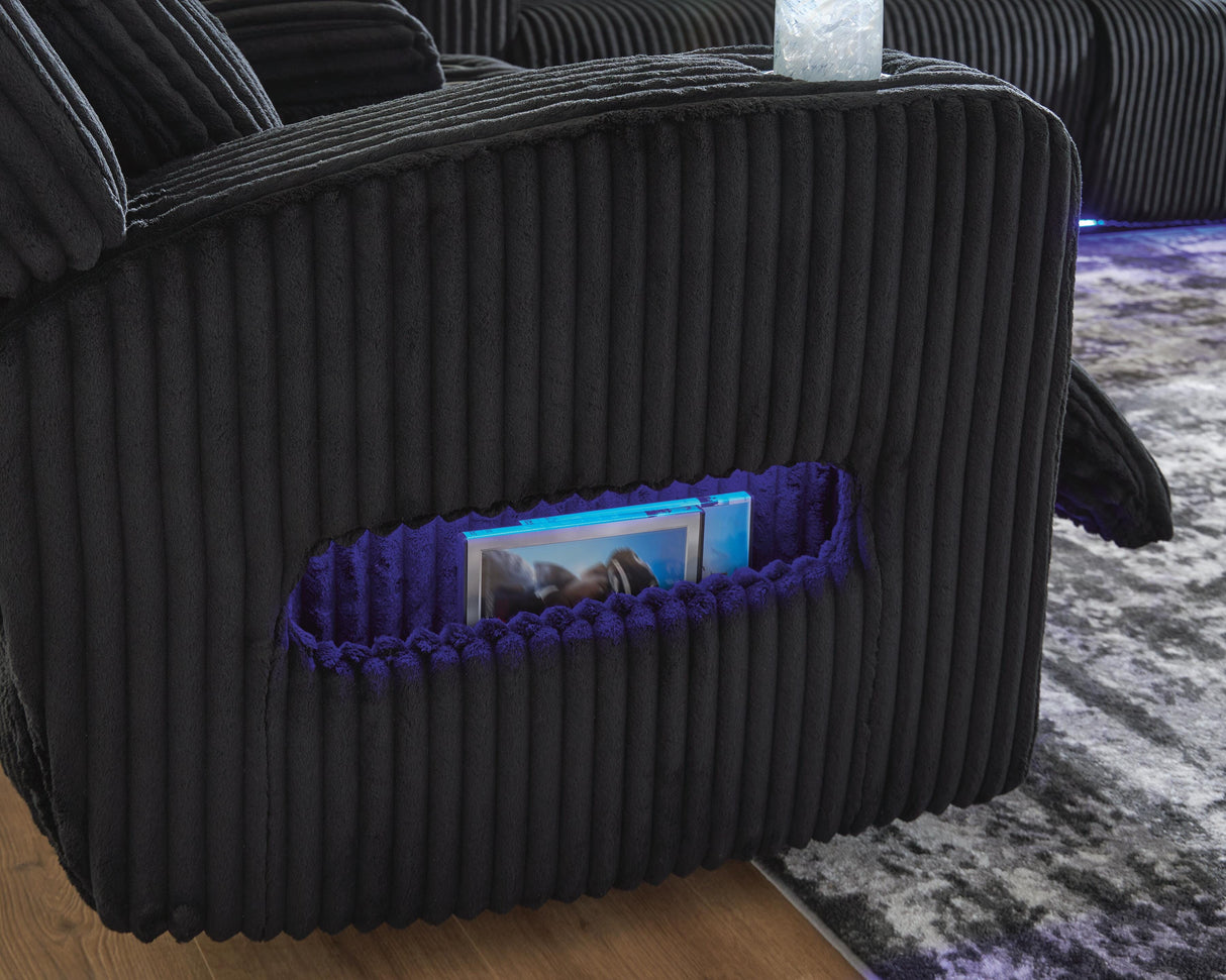 Forest Lake Power Reclining Loveseat with Console