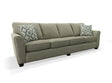 64361 Extra Long Sofa - Lux Pewter