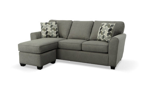 64364G Sofa Chaise Queen Sleeper w/ Storage Gel - Lux Pewter