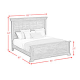 Park Ridge Panel Bed in Charcoal